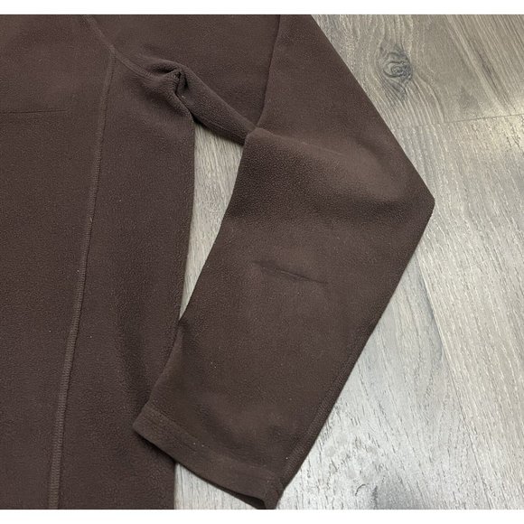 LL Bean 1/4 Quarter Zip Brown Fleece Pullover Mens Small Regular Lightweight - Picture 5 of 6